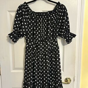 Polka Dot Maxi Dress